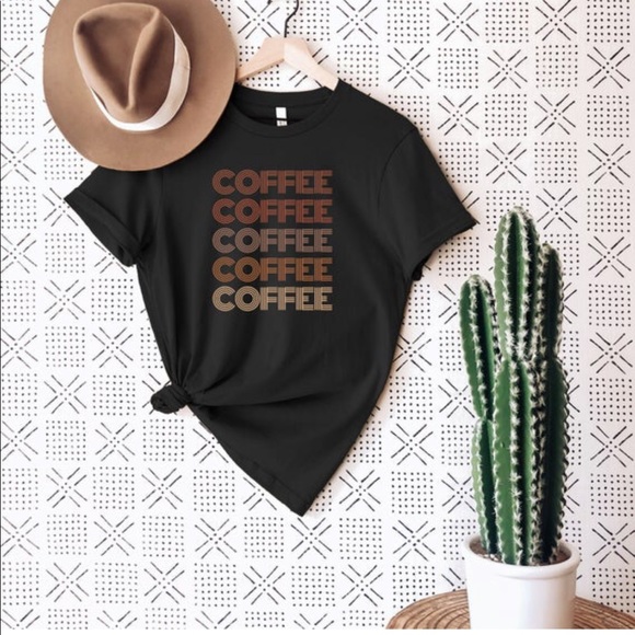 Tops - Coffee Graphic Tee Shirt
